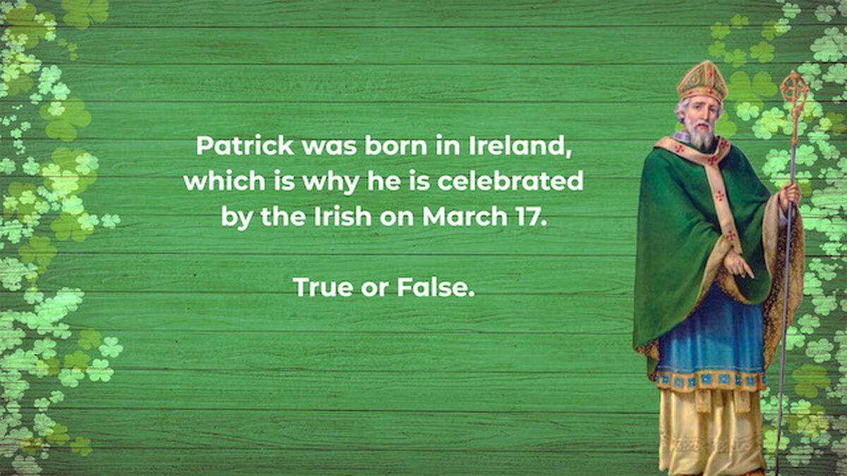 So You Think You Know St Patrick image number null